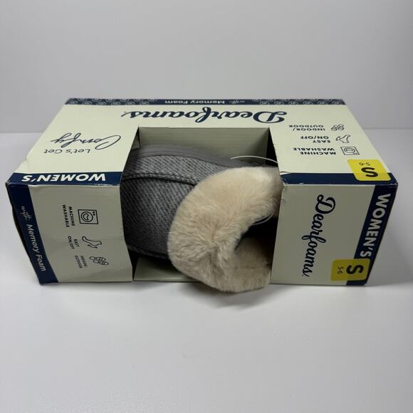 NIB • Dearfoams women’s Memory Foam Slipper Size: 5-6 - Picture 7 of 8